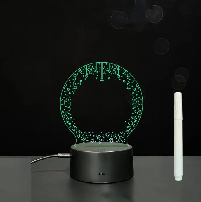 3D Acrylic Board Handwriting Message Board LED Light Unique