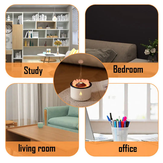 New Creative Ultrasonic Essential Oil Humidifier Volcano Aromatherapy Machine Spray Jellyfish Air Flame Humidifier Diffuser - Unique Unique Unique New Creative Ultrasonic Essential Oil Humidifier Volcano Aromatherapy Machine Spray Jellyfish Air Flame Humidifier Diffuser