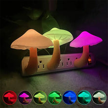 LED Night Light Mushroom Wall Socket Lamp EU US Plug Warm White Light-control Sensor Bedroom Light Home Decoration - Unique Unique Unique LED Night Light Mushroom Wall Socket Lamp EU US Plug Warm White Light-control Sensor Bedroom Light Home Decoration