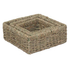 Natural Seagrass Storage Baskets Set of 3 | Eco-Friendly Home Organizers