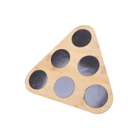 NNEDSZ Magnetic Triangular Bamboo Spice Rack & Jars For Kitchen Storage-2