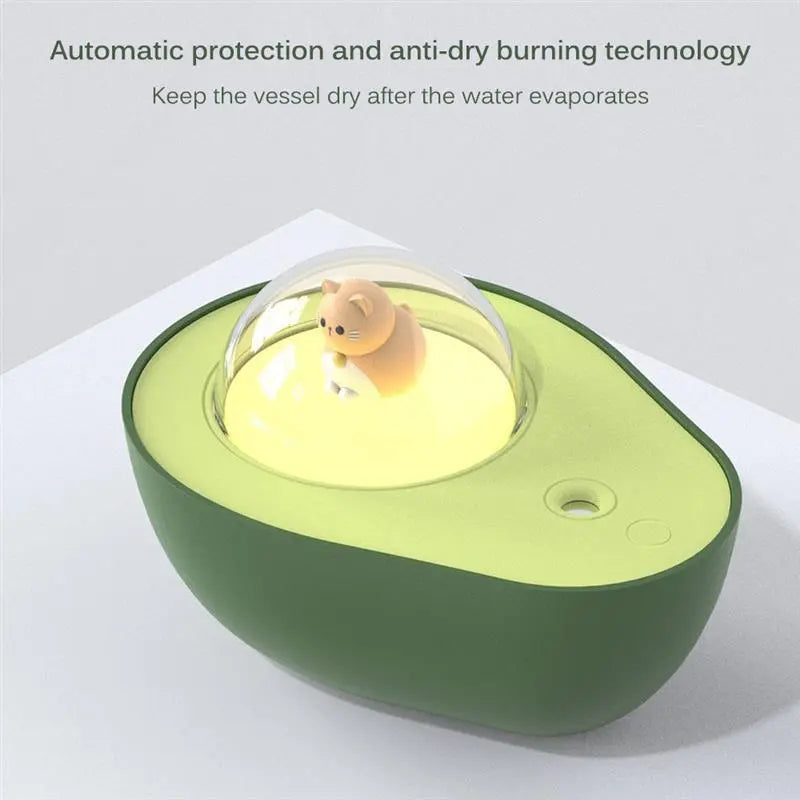Avocado Mini Spray Humidifier USB Charging Night Light Portable Mist Sprayer For Home Car - Unique Unique Unique Avocado Mini Spray Humidifier USB Charging Night Light Portable Mist Sprayer For Home Car