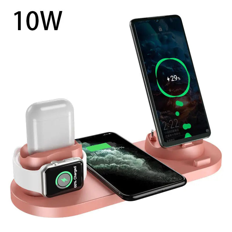 Wireless Charger For IPhone Fast Charger For Phone Fast Charging Pad For Phone Watch 6 In 1 Charging Dock Station - Unique Unique Unique Wireless Charger For IPhone Fast Charger For Phone Fast Charging Pad For Phone Watch 6 In 1 Charging Dock Station