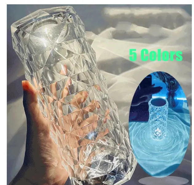 Nordic Crystal Lamp USB Table Lamps Bedroom Touch Dimming Atmosphere Diamond Night Light Rose Projector Lamp Decor - Unique Unique Unique Nordic Crystal Lamp USB Table Lamps Bedroom Touch Dimming Atmosphere Diamond Night Light Rose Projector Lamp Decor