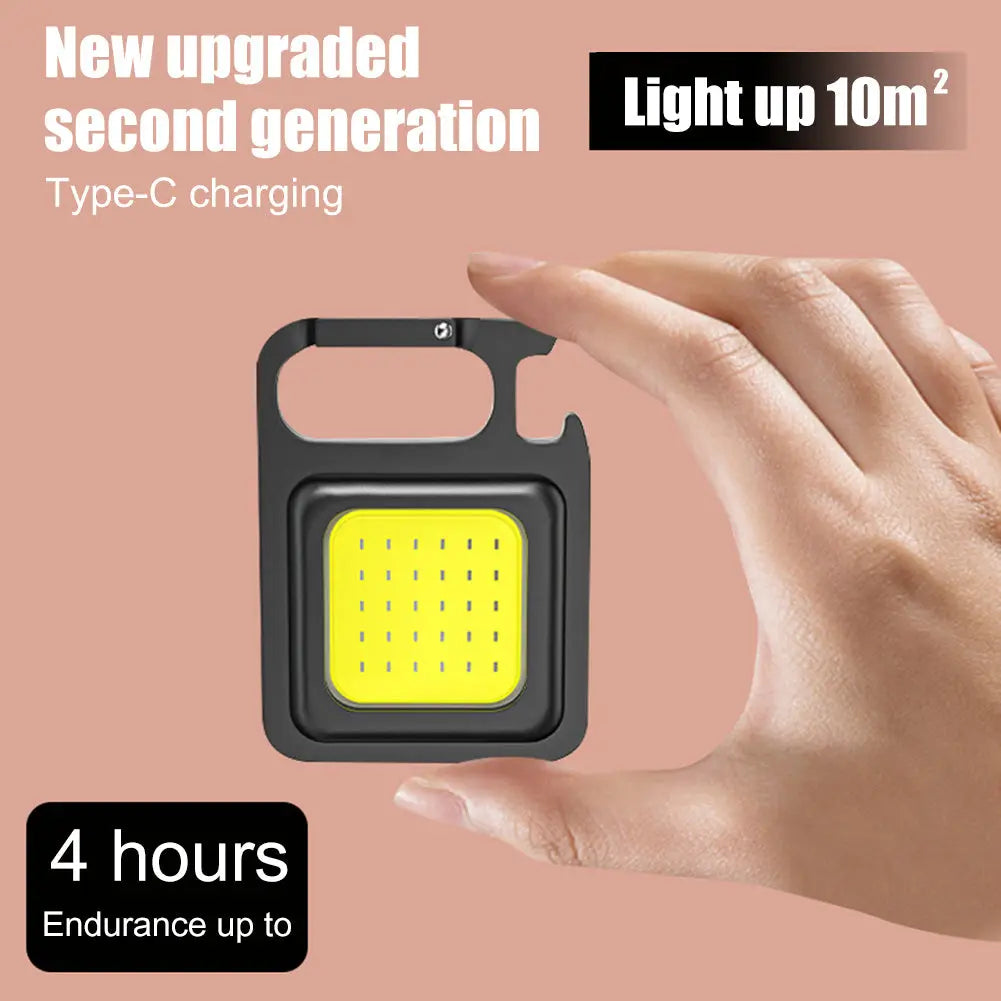 Mini Portable Flashlight Rechargeable Glare COB Keychain Light LED Work Light USB Charge Emergency Lamps Outdoor Camping Light - Unique Unique Unique Mini Portable Flashlight Rechargeable Glare COB Keychain Light LED Work Light USB Charge Emergency Lamps Outdoor Camping Light