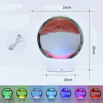 Creative 3D Quicksand Table Lamp Bedside - Unique Unique Unique Creative 3D Quicksand Table Lamp Bedside