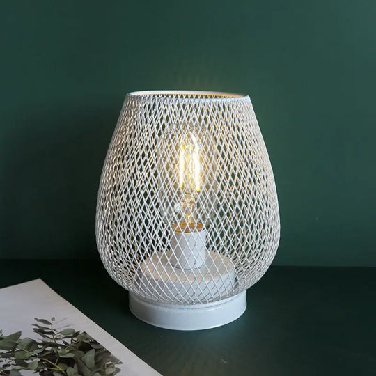 Retro Iron Art Table Lamp Battery Powered Night Light Hollowed Out Birdcage Desk Reading Lamp Bedroom Decor Bedside Table Lamp Home Decor - Unique Unique Unique Retro Iron Art Table Lamp Battery Powered Night Light Hollowed Out Birdcage Desk Reading Lamp Bedroom Decor Bedside Table Lamp Home Decor