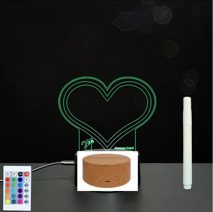 3D Acrylic Board Handwriting Message Board LED Light Unique