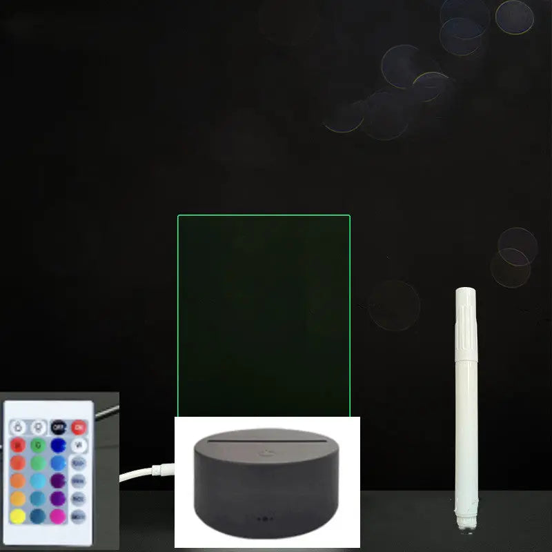 3D Acrylic Board Handwriting Message Board LED Light Unique