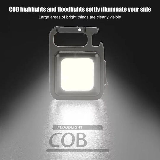 Mini Portable Flashlight Rechargeable Glare COB Keychain Light LED Work Light USB Charge Emergency Lamps Outdoor Camping Light - Unique Unique Unique Mini Portable Flashlight Rechargeable Glare COB Keychain Light LED Work Light USB Charge Emergency Lamps Outdoor Camping Light