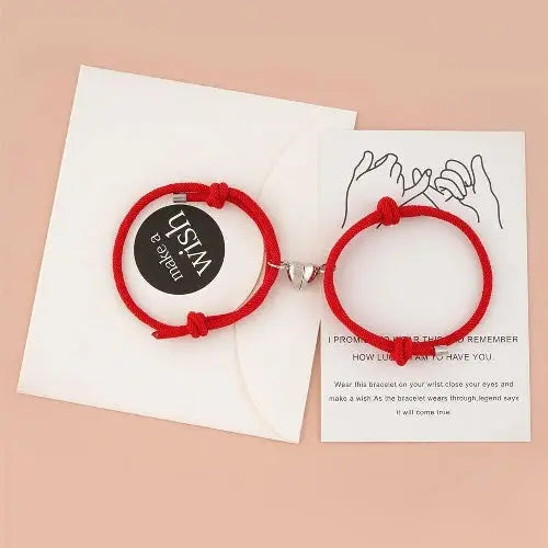 Simple Nylon Love Magnetic Bracelet Unique