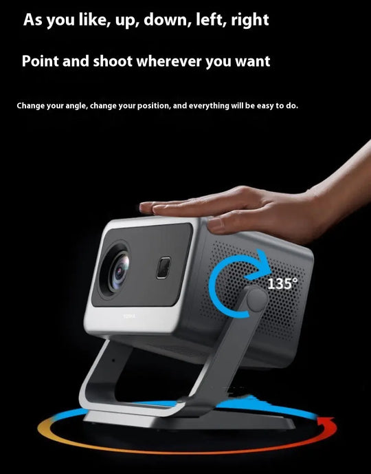 1080p Home Bedroom Theater PTZ Projector Unique