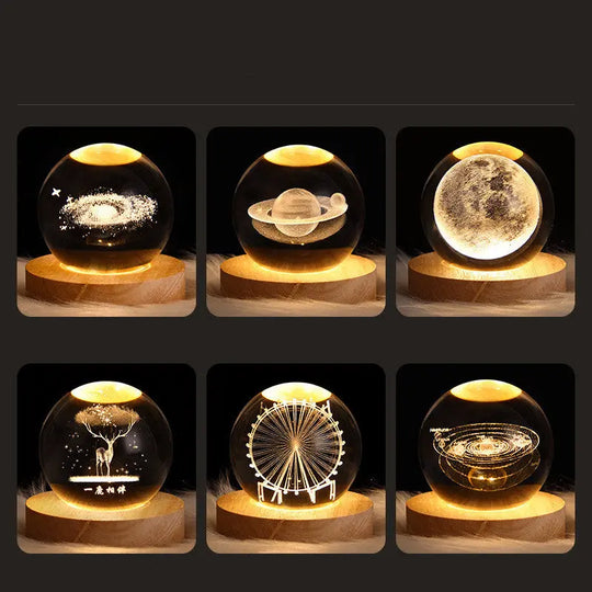 Luminous Starry Sky And Planets Moon Moon Crystal Ball Small Night Lamp Projection Ambience Light Creative Gift New Strange Gift - Unique Unique Unique Luminous Starry Sky And Planets Moon Moon Crystal Ball Small Night Lamp Projection Ambience Light Creative Gift New Strange Gift