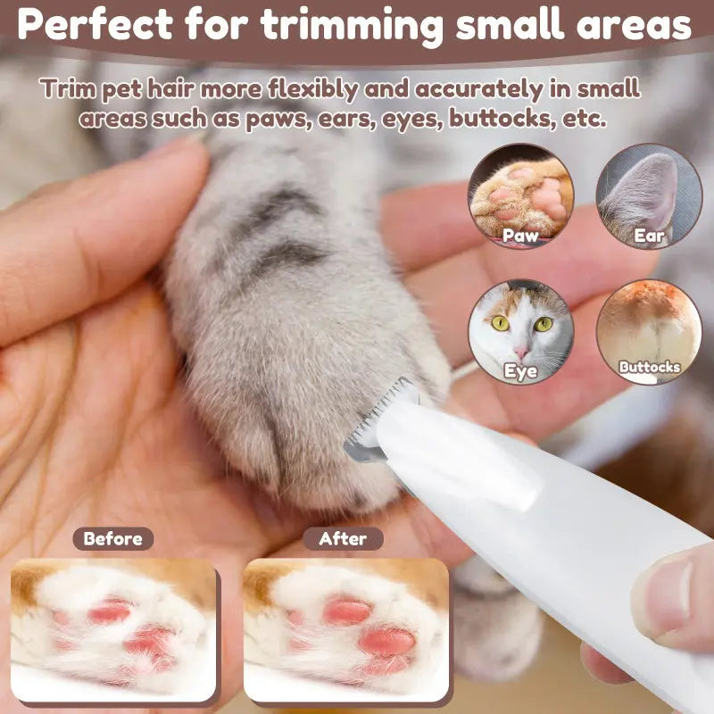 Pets Dog Paw Trimmer With LED Light Fully Waterproof Pet Hair Trimmer With LED Display Dog Clippers For Grooming Widen Blade - Unique Unique Unique Pets Dog Paw Trimmer With LED Light Fully Waterproof Pet Hair Trimmer With LED Display Dog Clippers For Grooming Widen Blade
