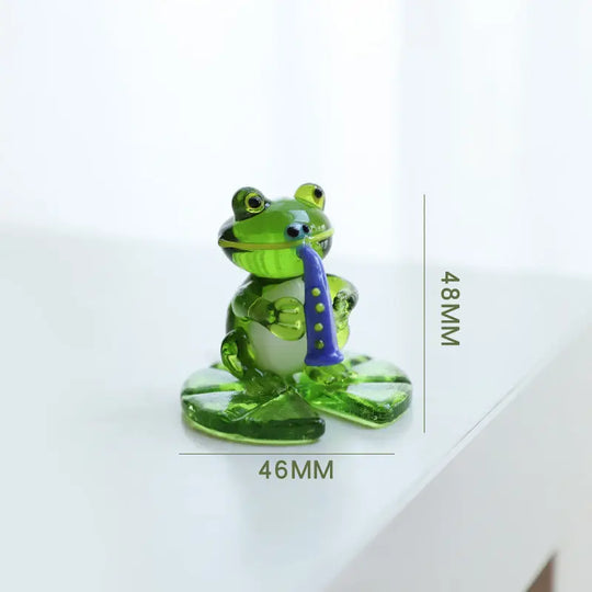 Home Decor Glass Frog Ornament Shape - Unique Unique Unique Home Decor Glass Frog Ornament Shape