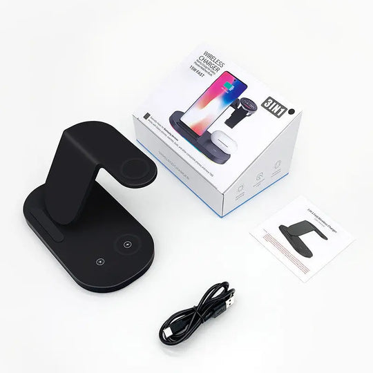 Suitable For Watch, Mobile Phone New Product 15W Wireless Charger Three In One - Unique Unique Unique Suitable For Watch, Mobile Phone New Product 15W Wireless Charger Three In One