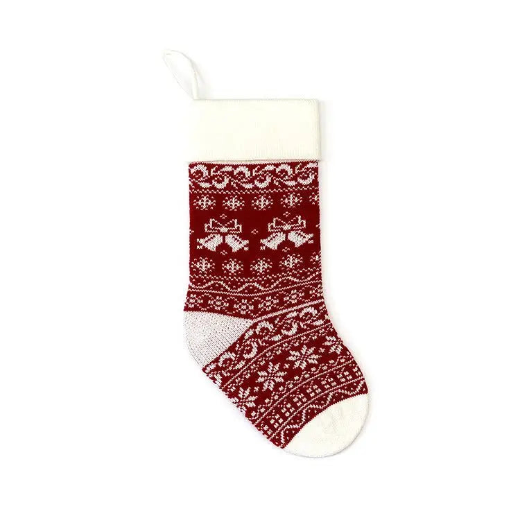 European And American Jacquard Yarn Gift Bag Christmas Decoration - Unique Unique Unique European And American Jacquard Yarn Gift Bag Christmas Decoration