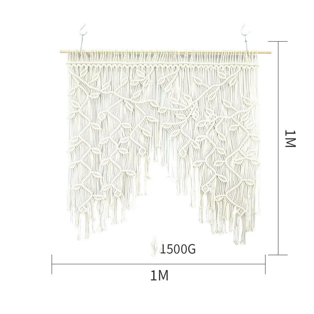 Room Decor Hand Woven Tapestry Wall Curtains With Bohemian Leaves - Unique Unique Unique Room Decor Hand Woven Tapestry Wall Curtains With Bohemian Leaves