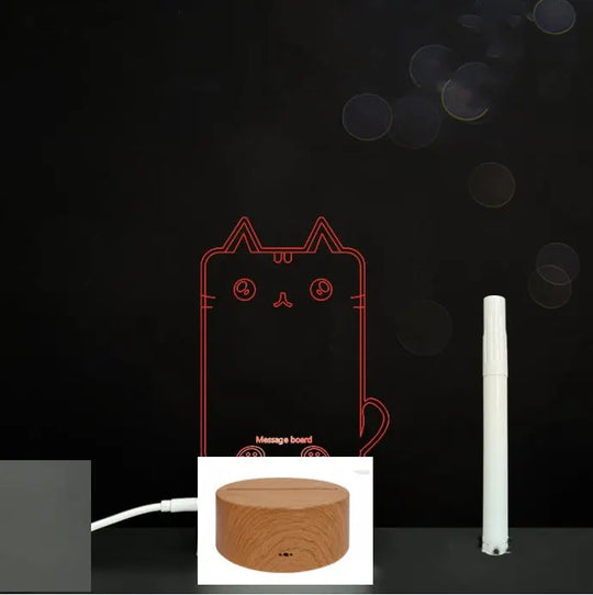 3D Acrylic Board Handwriting Message Board LED Light Unique