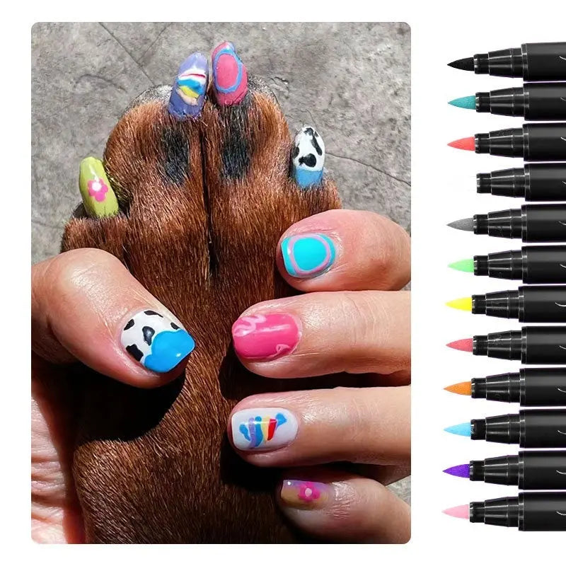 Beauty Paint Pen Graffiti Hook Line Three-in-one Soft Head Nail Brush - Unique Unique Unique Beauty Paint Pen Graffiti Hook Line Three-in-one Soft Head Nail Brush