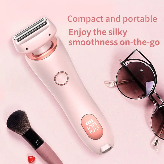 2 In 1 Hair Removal Epilator USB Rechargeable Trimmer Women Body Razor Face Leg Armpit Bikini Hand Pubic Shaver Hair Remover - Unique Unique Unique 2 In 1 Hair Removal Epilator USB Rechargeable Trimmer Women Body Razor Face Leg Armpit Bikini Hand Pubic Shaver Hair Remover