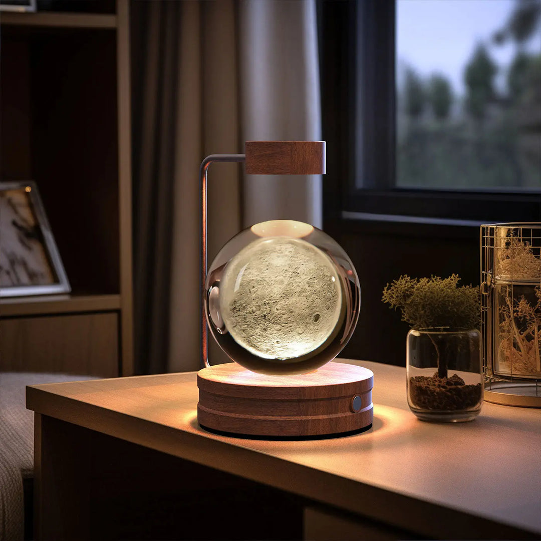 Crystal Ball Cosmic Dinosaur Indoor Night Light USB Power Warm Bedside Light Birthday Gift Night Lamp Unique