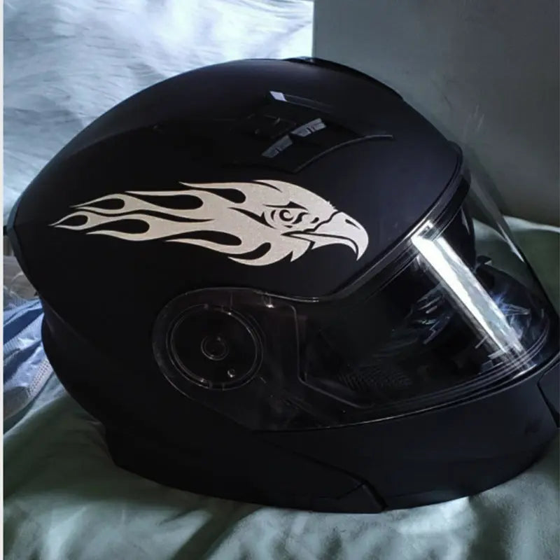 Car And Motorcycle Reflective Stickers Paired With Eagle Flame Car - Unique Unique Unique Car And Motorcycle Reflective Stickers Paired With Eagle Flame Car