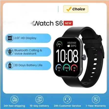 Haylou Watch S6S003 Silicone Bluetooth Smart Watch Unique