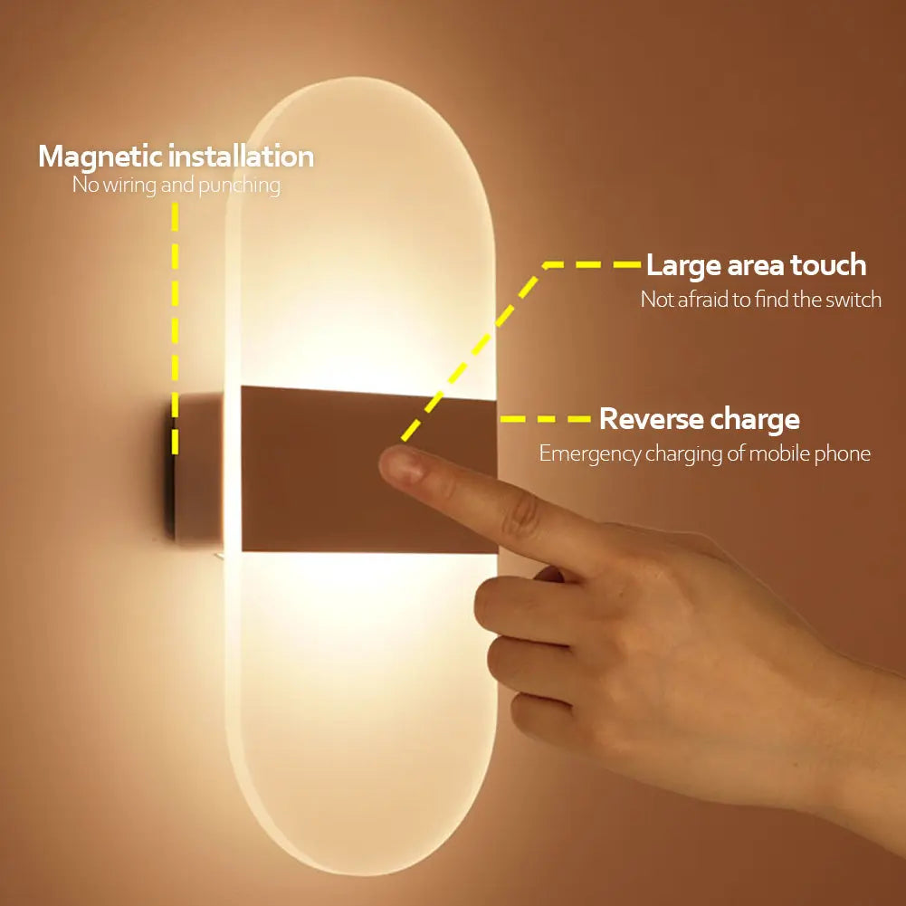 Indoor Sensing USB Charging Wall Lamp - Unique Unique Unique Indoor Sensing USB Charging Wall Lamp