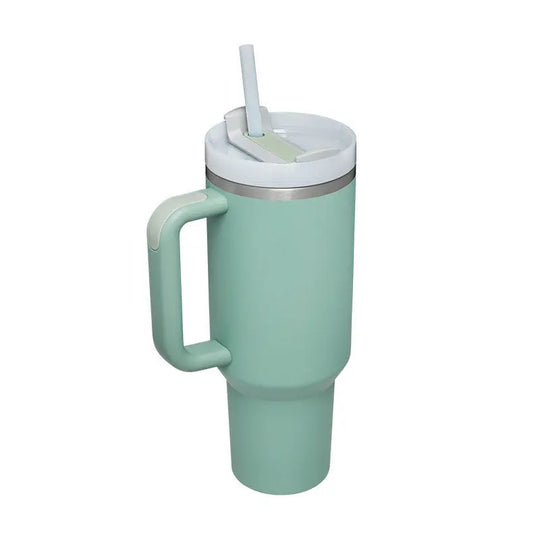 40 Oz Tumbler With Handle Straw Insulated, Stainless Steel Spill Proof Vacuum Coffee Cup Tumbler With Lid Tapered Mug Gifts For Valentine Lover Suitable For Car Gym Office Travel - Unique Unique Unique 40 Oz Tumbler With Handle Straw Insulated, Stainless Steel Spill Proof Vacuum Coffee Cup Tumbler With Lid Tapered Mug Gifts For Valentine Lover Suitable For Car Gym Office Travel