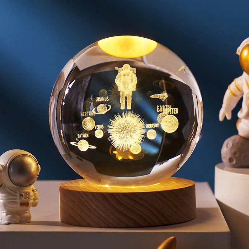 Luminous Starry Sky And Planets Moon Moon Crystal Ball Small Night Lamp Projection Ambience Light Creative Gift New Strange Gift - Unique Unique Unique Luminous Starry Sky And Planets Moon Moon Crystal Ball Small Night Lamp Projection Ambience Light Creative Gift New Strange Gift