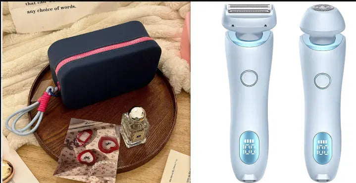 2 In 1 Hair Removal Epilator USB Rechargeable Trimmer Women Body Razor Face Leg Armpit Bikini Hand Pubic Shaver Hair Remover - Unique Unique Unique 2 In 1 Hair Removal Epilator USB Rechargeable Trimmer Women Body Razor Face Leg Armpit Bikini Hand Pubic Shaver Hair Remover