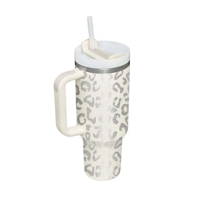 40 Oz Tumbler With Handle Straw Insulated, Stainless Steel Spill Proof Vacuum Coffee Cup Tumbler With Lid Tapered Mug Gifts For Valentine Lover Suitable For Car Gym Office Travel - Unique Unique Unique 40 Oz Tumbler With Handle Straw Insulated, Stainless Steel Spill Proof Vacuum Coffee Cup Tumbler With Lid Tapered Mug Gifts For Valentine Lover Suitable For Car Gym Office Travel