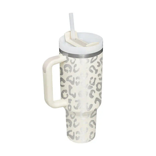 40 Oz Tumbler With Handle Straw Insulated, Stainless Steel Spill Proof Vacuum Coffee Cup Tumbler With Lid Tapered Mug Gifts For Valentine Lover Suitable For Car Gym Office Travel - Unique Unique Unique 40 Oz Tumbler With Handle Straw Insulated, Stainless Steel Spill Proof Vacuum Coffee Cup Tumbler With Lid Tapered Mug Gifts For Valentine Lover Suitable For Car Gym Office Travel