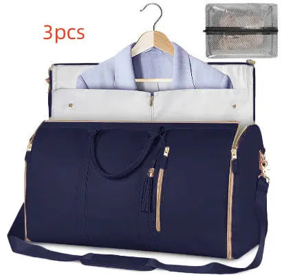 Large Capacity Travel Duffle Bag Women's Handbag Folding Suit Bag Waterproof Clothes Totes Unique