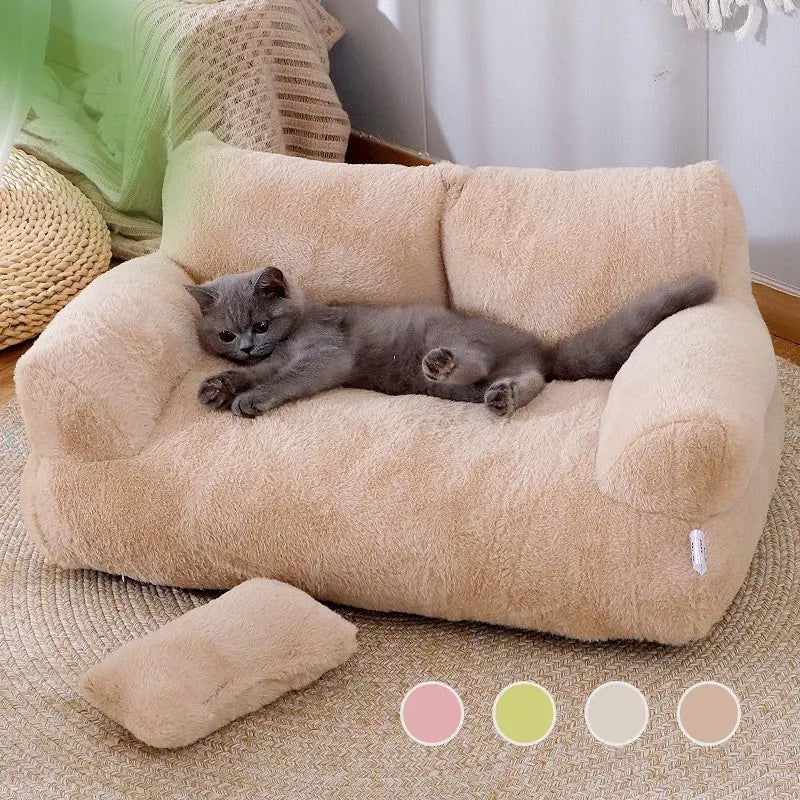 Luxury Cat Bed Sofa Winter Warm Cat Nest Pet Bed For Small Medium Dogs Cats Comfortable Plush Puppy Bed Pet Supplies - Unique Unique Unique Luxury Cat Bed Sofa Winter Warm Cat Nest Pet Bed For Small Medium Dogs Cats Comfortable Plush Puppy Bed Pet Supplies