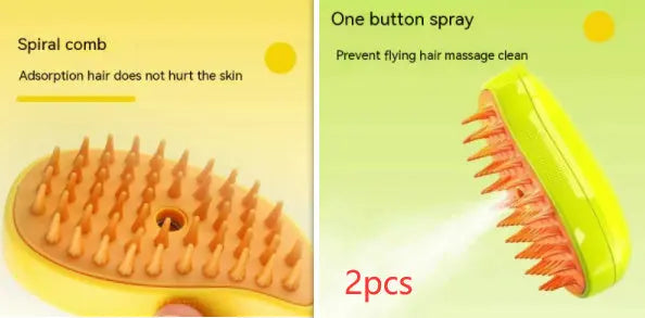 3 In 1 Cat Steam Brush Steamy Dog Brush Electric Spray Cat Hair Brushes For Massage Pet Grooming Comb Hair Removal Combs - Unique Unique Unique 3 In 1 Cat Steam Brush Steamy Dog Brush Electric Spray Cat Hair Brushes For Massage Pet Grooming Comb Hair Removal Combs