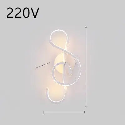 led wall lamp nordic minimalist bedroom bedside lamp Unique