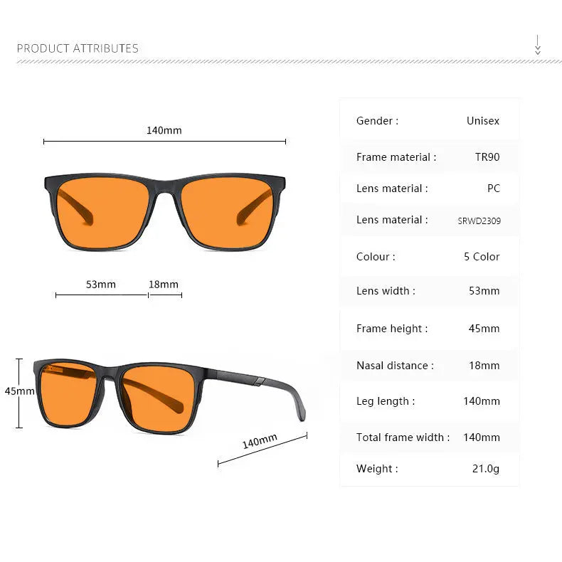 Cross-border Wild 2309 Orange Anti-blue Light UV Glasses New Products In Stock - Unique Unique Unique Cross-border Wild 2309 Orange Anti-blue Light UV Glasses New Products In Stock