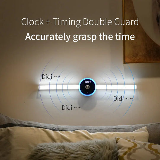 Smart Cabinet Light Clock Timing Sensor Light Removable LED Wardrobe Light Manual Sweep Switch Light - Unique Unique Unique Smart Cabinet Light Clock Timing Sensor Light Removable LED Wardrobe Light Manual Sweep Switch Light