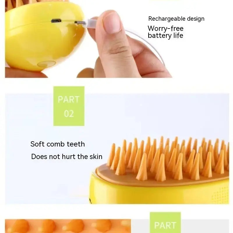 3 In 1 Cat Steam Brush Steamy Dog Brush Electric Spray Cat Hair Brushes For Massage Pet Grooming Comb Hair Removal Combs - Unique Unique Unique 3 In 1 Cat Steam Brush Steamy Dog Brush Electric Spray Cat Hair Brushes For Massage Pet Grooming Comb Hair Removal Combs