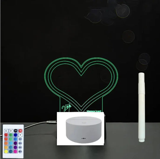 3D Acrylic Board Handwriting Message Board LED Light Unique