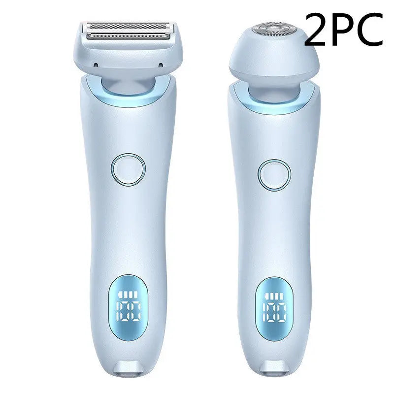 2 In 1 Hair Removal Epilator USB Rechargeable Trimmer Women Body Razor Face Leg Armpit Bikini Hand Pubic Shaver Hair Remover - Unique Unique Unique 2 In 1 Hair Removal Epilator USB Rechargeable Trimmer Women Body Razor Face Leg Armpit Bikini Hand Pubic Shaver Hair Remover