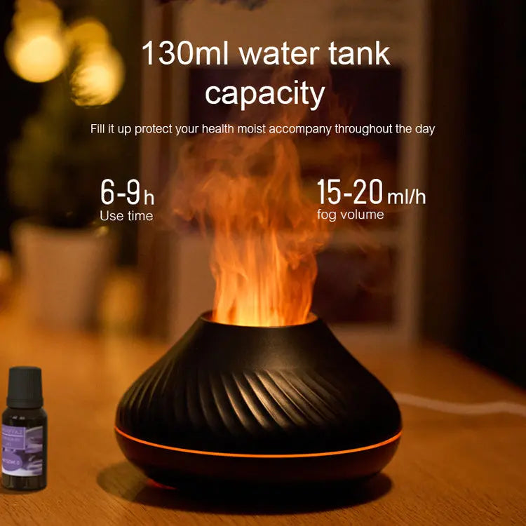 Drop Shipping RGB 130ML Flame Humidifier Diffuser Aroma Essential Oil Fire Flame Aroma Diffuser - Unique Unique Unique Drop Shipping RGB 130ML Flame Humidifier Diffuser Aroma Essential Oil Fire Flame Aroma Diffuser