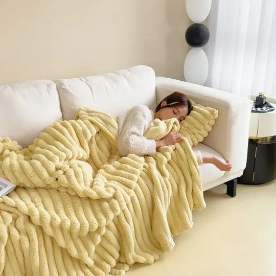 Soft Wind Bubble Velvet Blanket Warm Solid Rabbit Fur Blankets Double-sided Thickening Cover Throw Warm Fur Blanket - Unique Unique Unique Soft Wind Bubble Velvet Blanket Warm Solid Rabbit Fur Blankets Double-sided Thickening Cover Throw Warm Fur Blanket