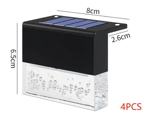 Waterproof New RGB LED Solar Light Step Fence Light - Unique Unique Unique Waterproof New RGB LED Solar Light Step Fence Light