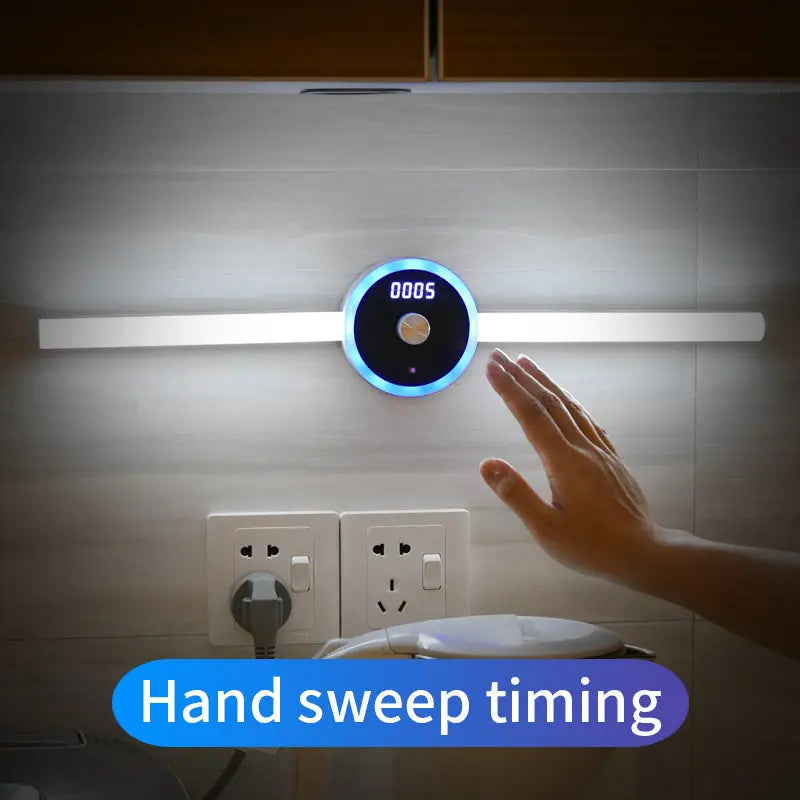 Smart Cabinet Light Clock Timing Sensor Light Removable LED Wardrobe Light Manual Sweep Switch Light - Unique Unique Unique Smart Cabinet Light Clock Timing Sensor Light Removable LED Wardrobe Light Manual Sweep Switch Light