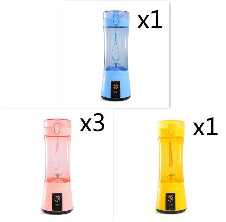 Portable Electric Fruit Juicer Wireless USB Rechargeable Mini Mixer Multifunction Summer Smoothie Blender Machine Kitchen Supplies Unique