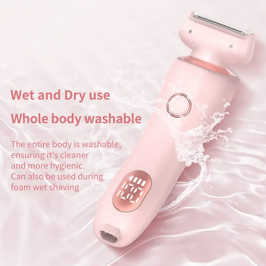 2 In 1 Hair Removal Epilator USB Rechargeable Trimmer Women Body Razor Face Leg Armpit Bikini Hand Pubic Shaver Hair Remover - Unique Unique Unique 2 In 1 Hair Removal Epilator USB Rechargeable Trimmer Women Body Razor Face Leg Armpit Bikini Hand Pubic Shaver Hair Remover