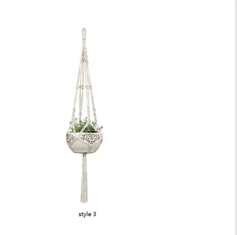 4 Pack - Macrame Hanging Baskets - Unique Unique Unique 4 Pack - Macrame Hanging Baskets
